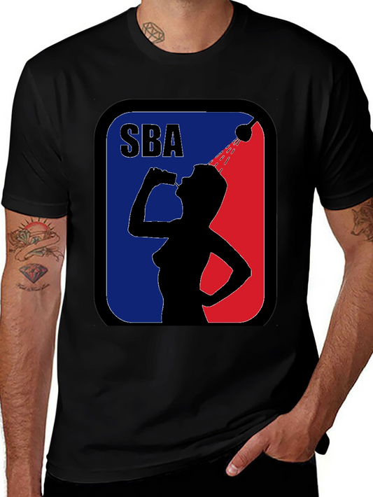 SBA Funny Parody Black Graphic T-Shirt