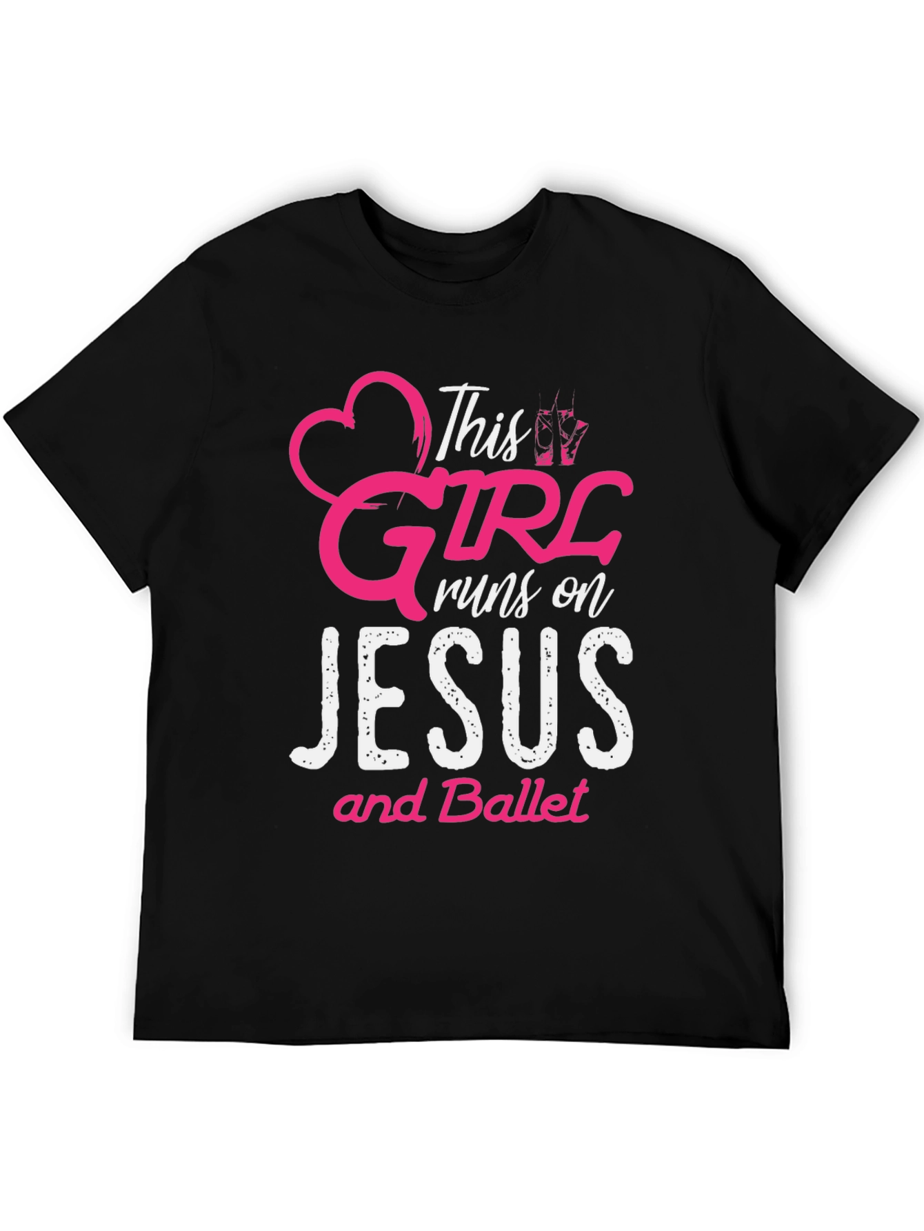 This Girl Runs on Jesus and Ballet T-Shirt