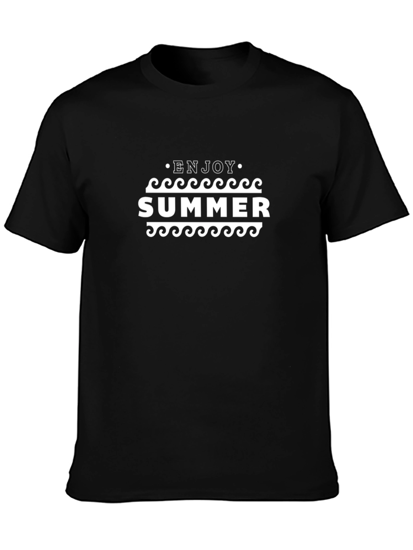 Enjoy Summer Graphic T-Shirt - Black