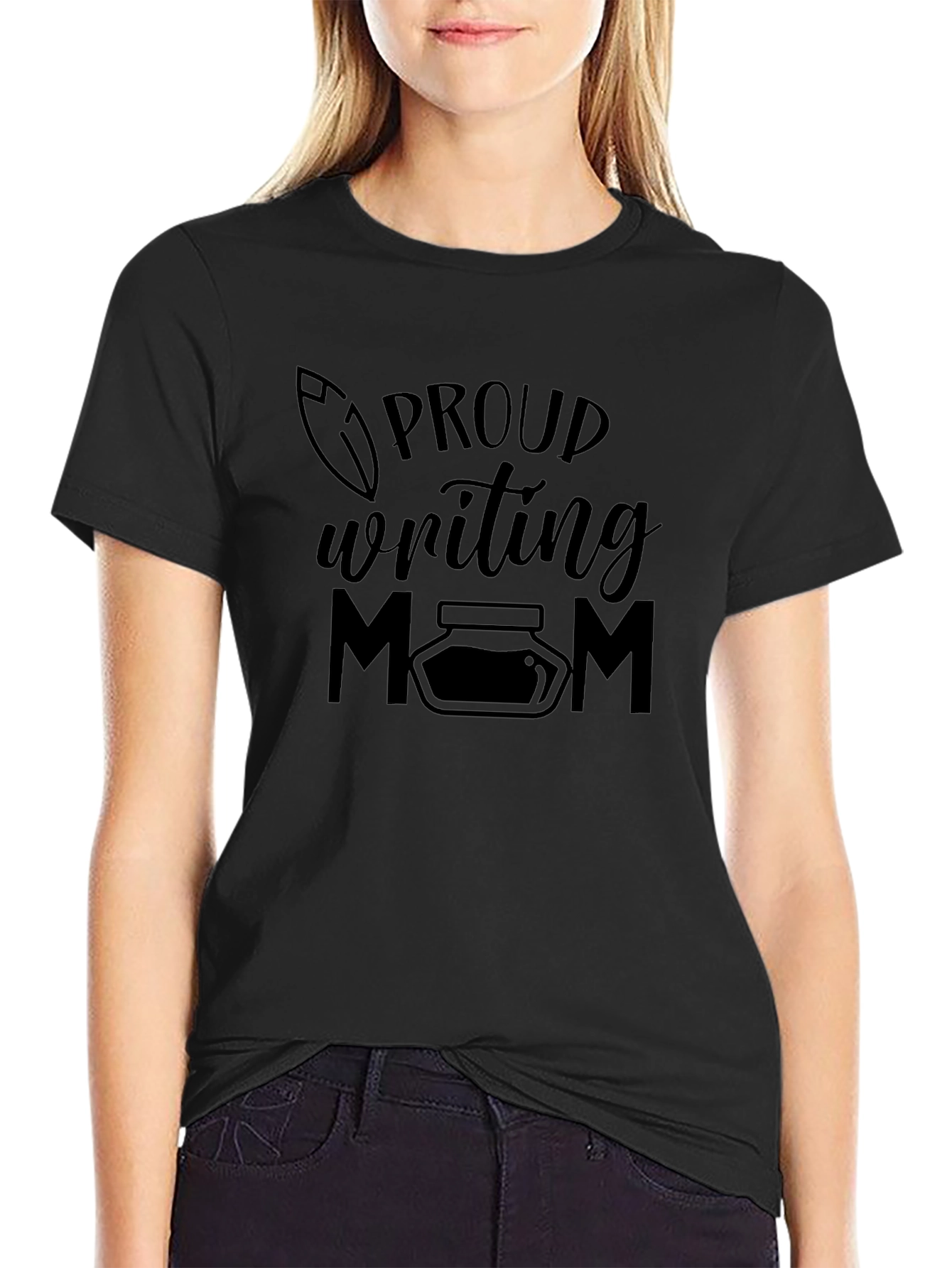 Proud Writing Mom Graphic Tee