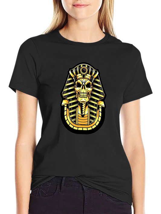 Pharaoh Skull Graphic T-Shirt - Black