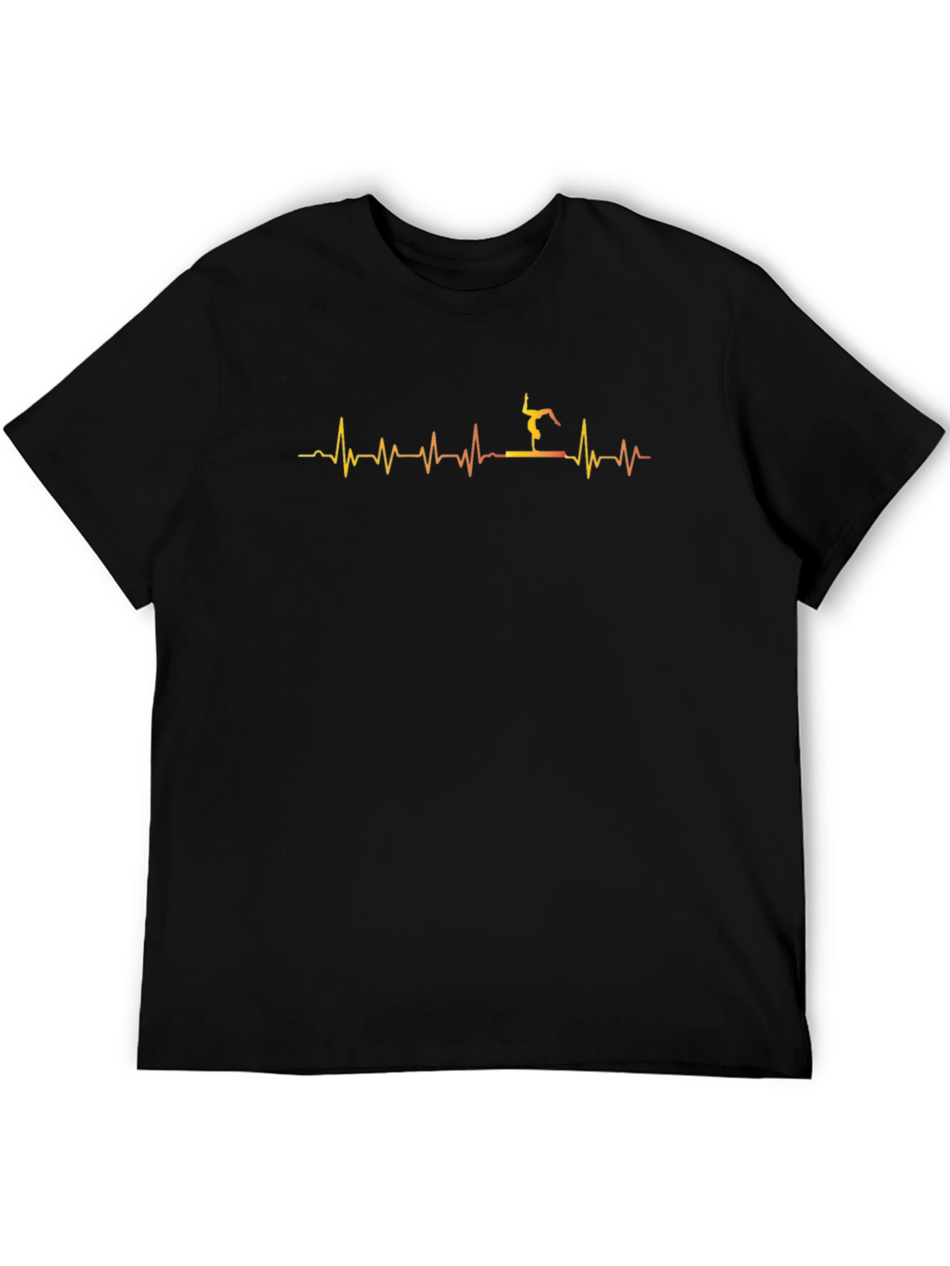 Gymnastics Heartbeat Black T-Shirt