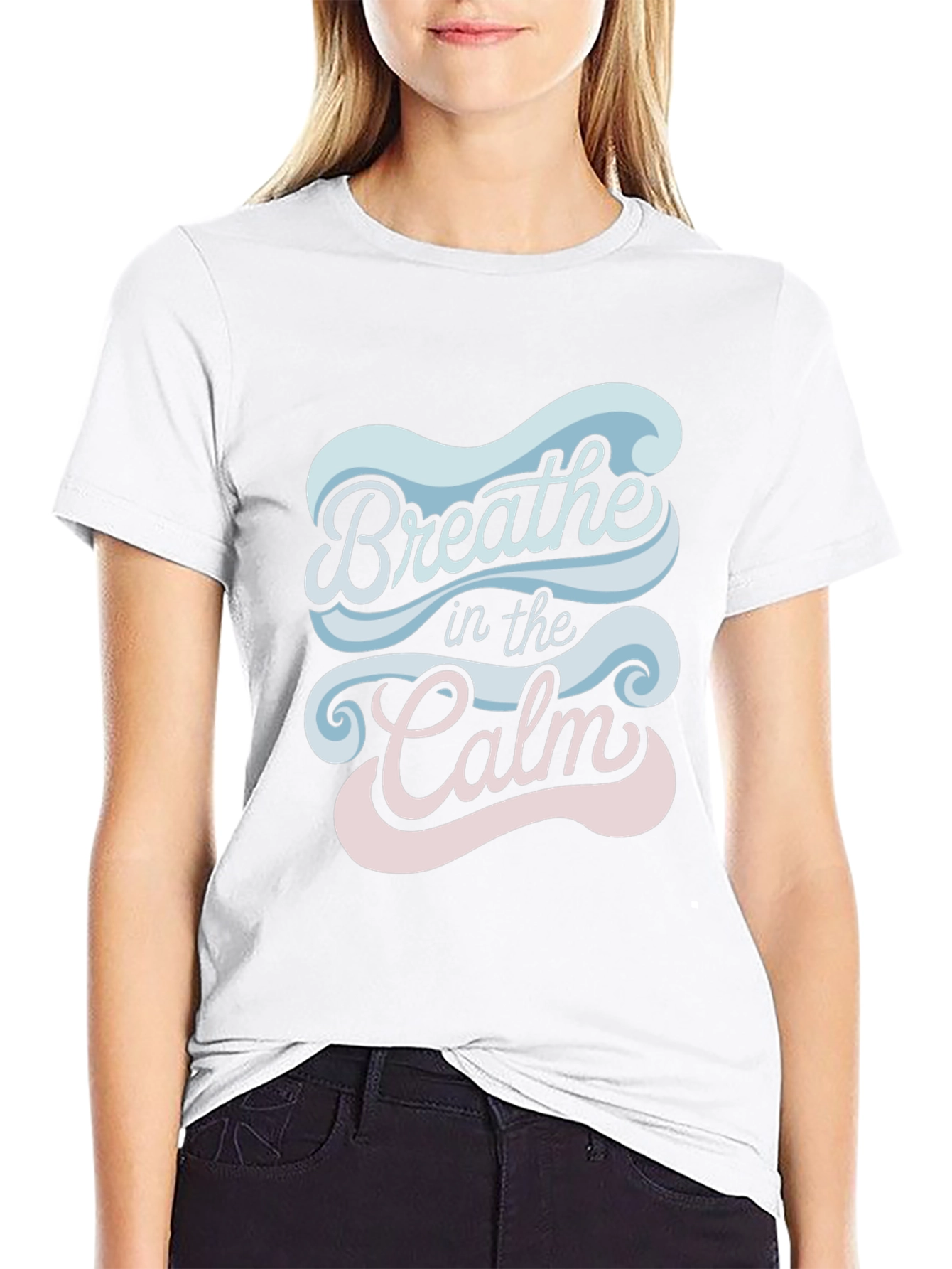 Breathe in the Calm Graphic Tee - Relaxed Fit