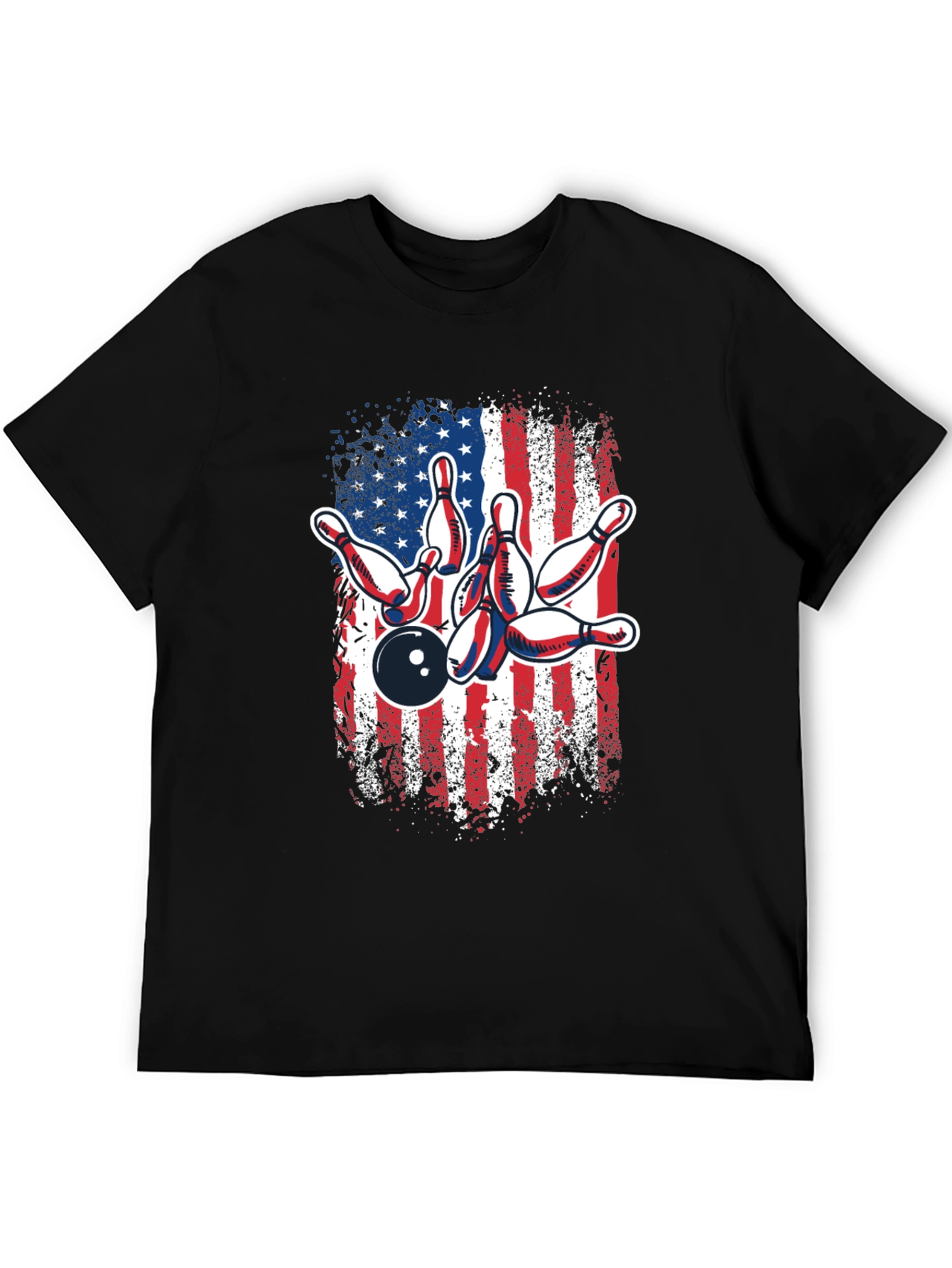 American Flag Bowling T-Shirt