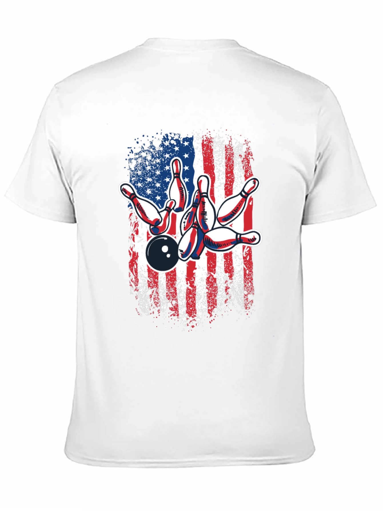 American Flag Bowling T-Shirt