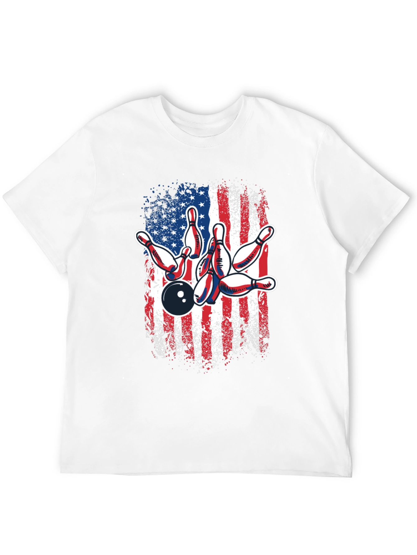 American Flag Bowling T-Shirt