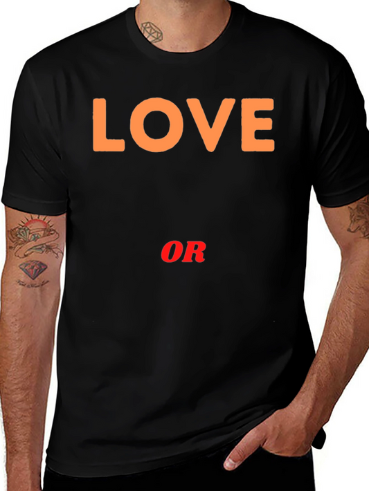 Love or Nothing Black Graphic Tee