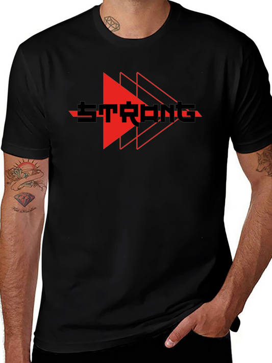 Strong Graphic Print Crew Neck T-Shirt