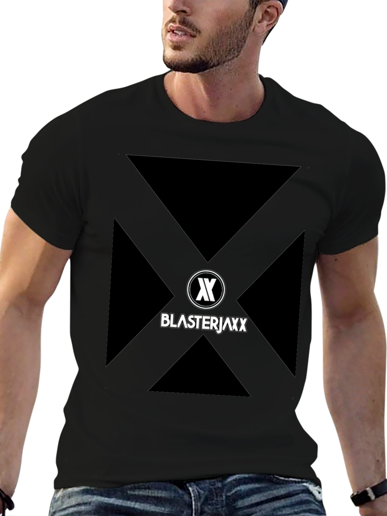 Blasterjaxx Graphic Print Black T-Shirt