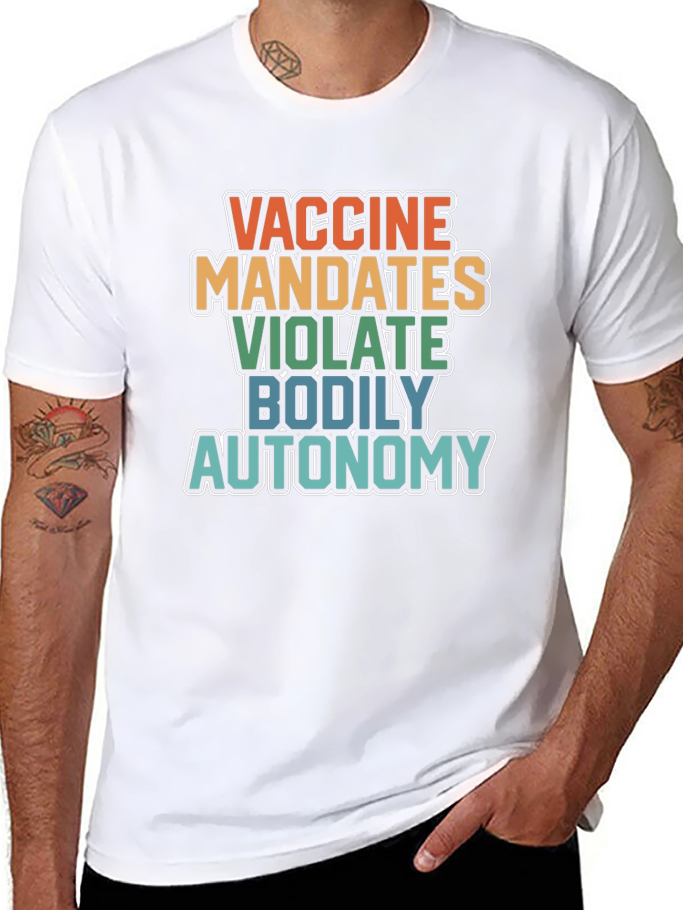 Vaccine Mandates Bodily Autonomy Graphic T-Shirt