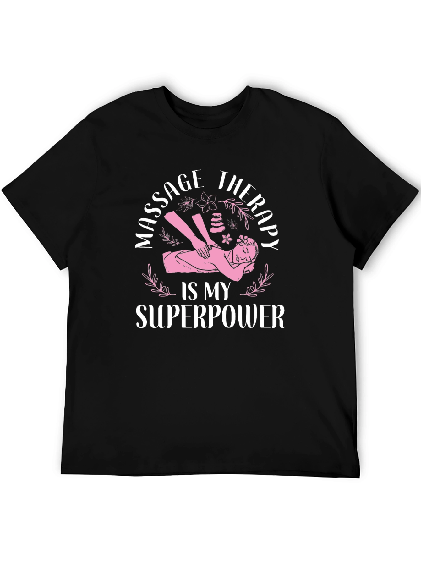 Massage Therapy Superpower Black T-Shirt