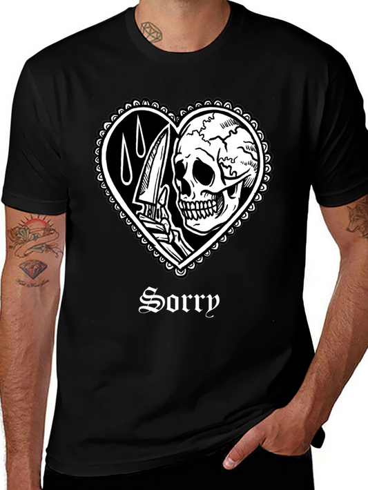 Skull Heart Sorry T-Shirt