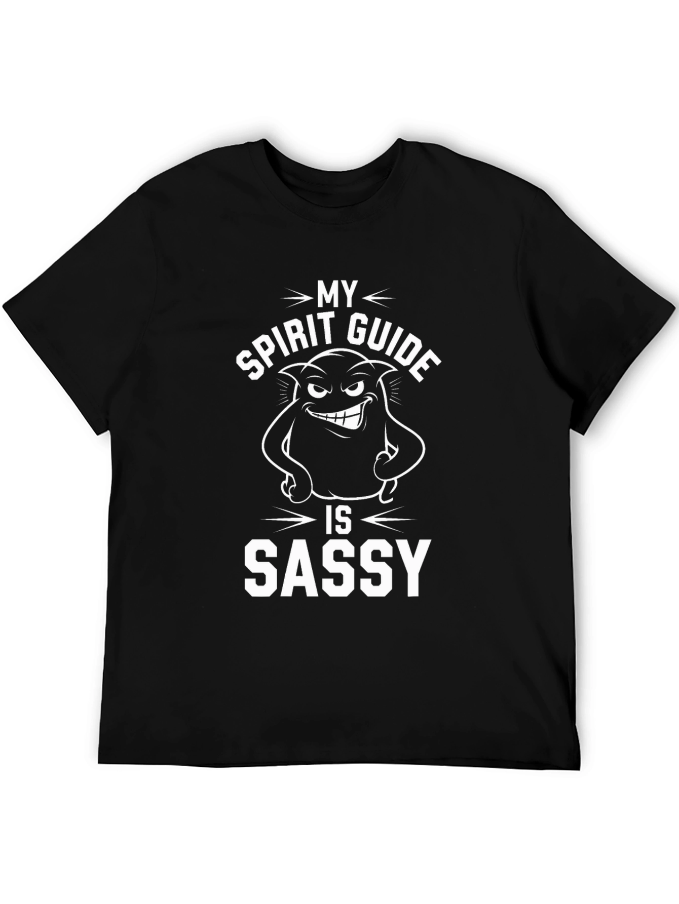 Sassy Spirit Guide Graphic Tee - Black T-Shirt
