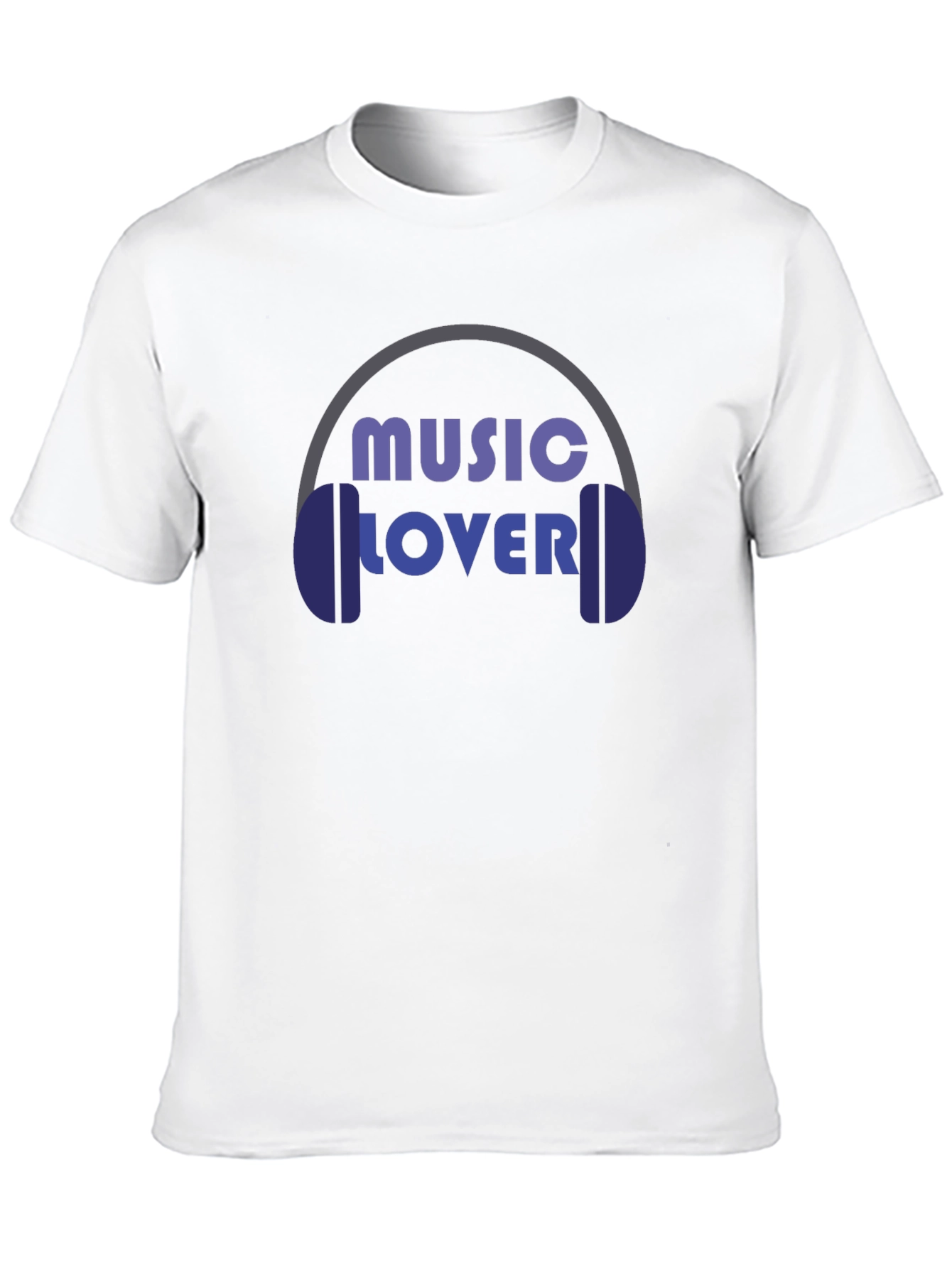 Music Lover Graphic T-Shirt - Black Cotton Tee