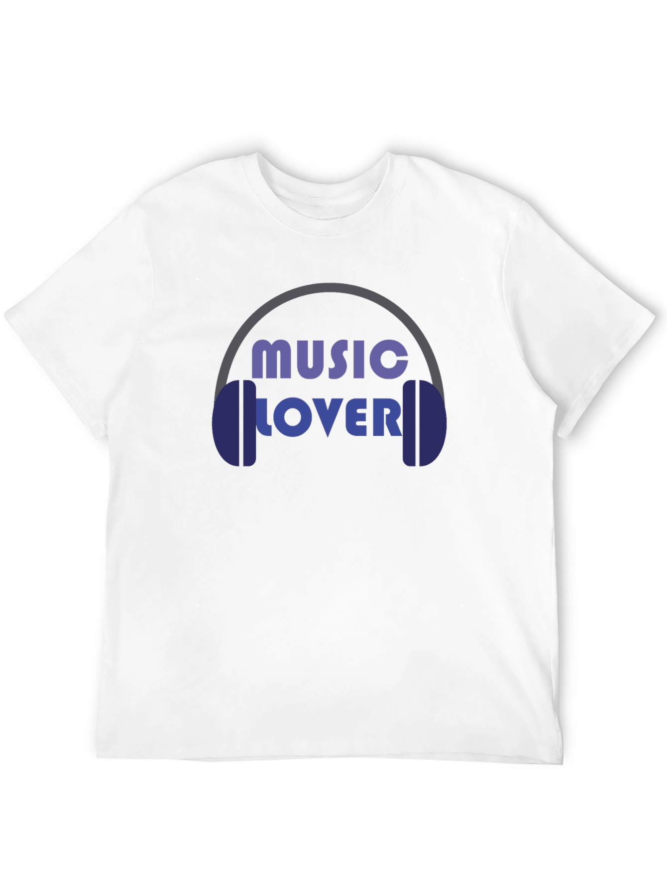 Music Lover Graphic T-Shirt - Black Cotton Tee
