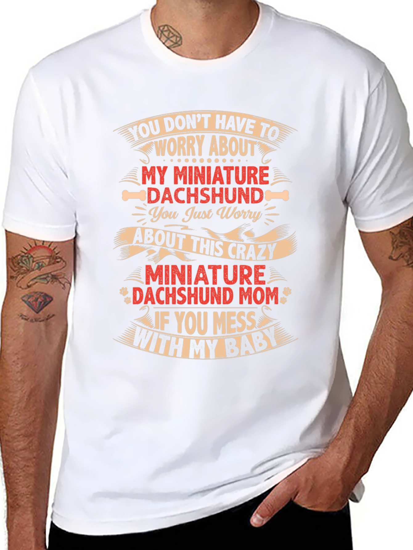 Crazy Dachshund Mom T-Shirt