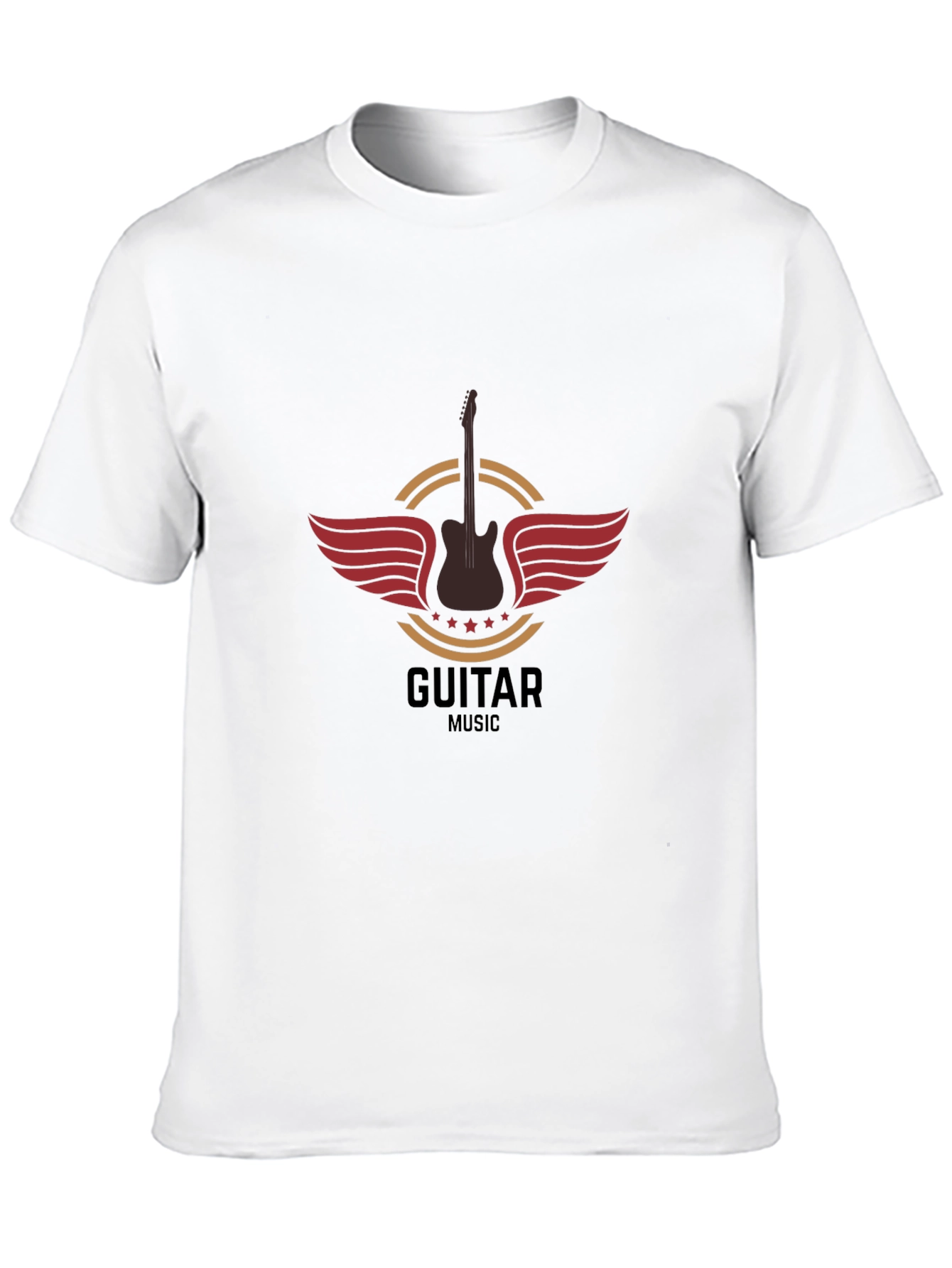 Guitar Music T-Shirt - Black Graphic Tee