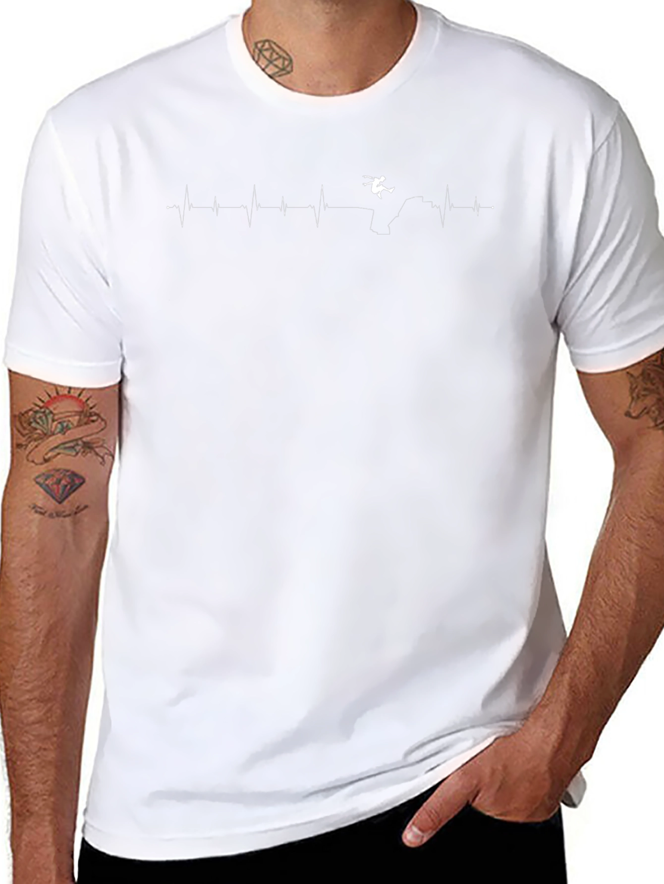 Black Heartbeat Climbing T-Shirt