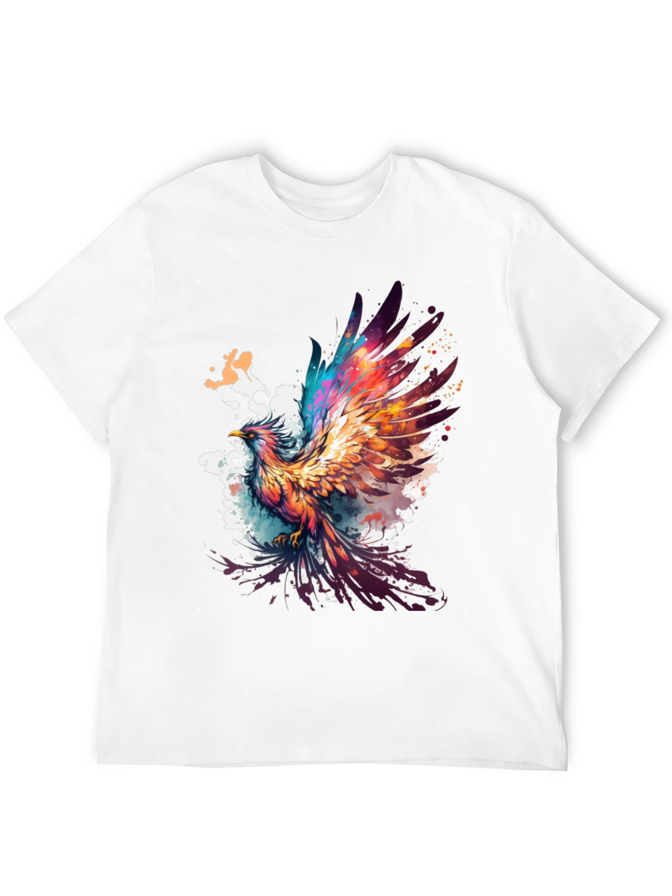 Phoenix Graphic Tee - Artistic Bird Design