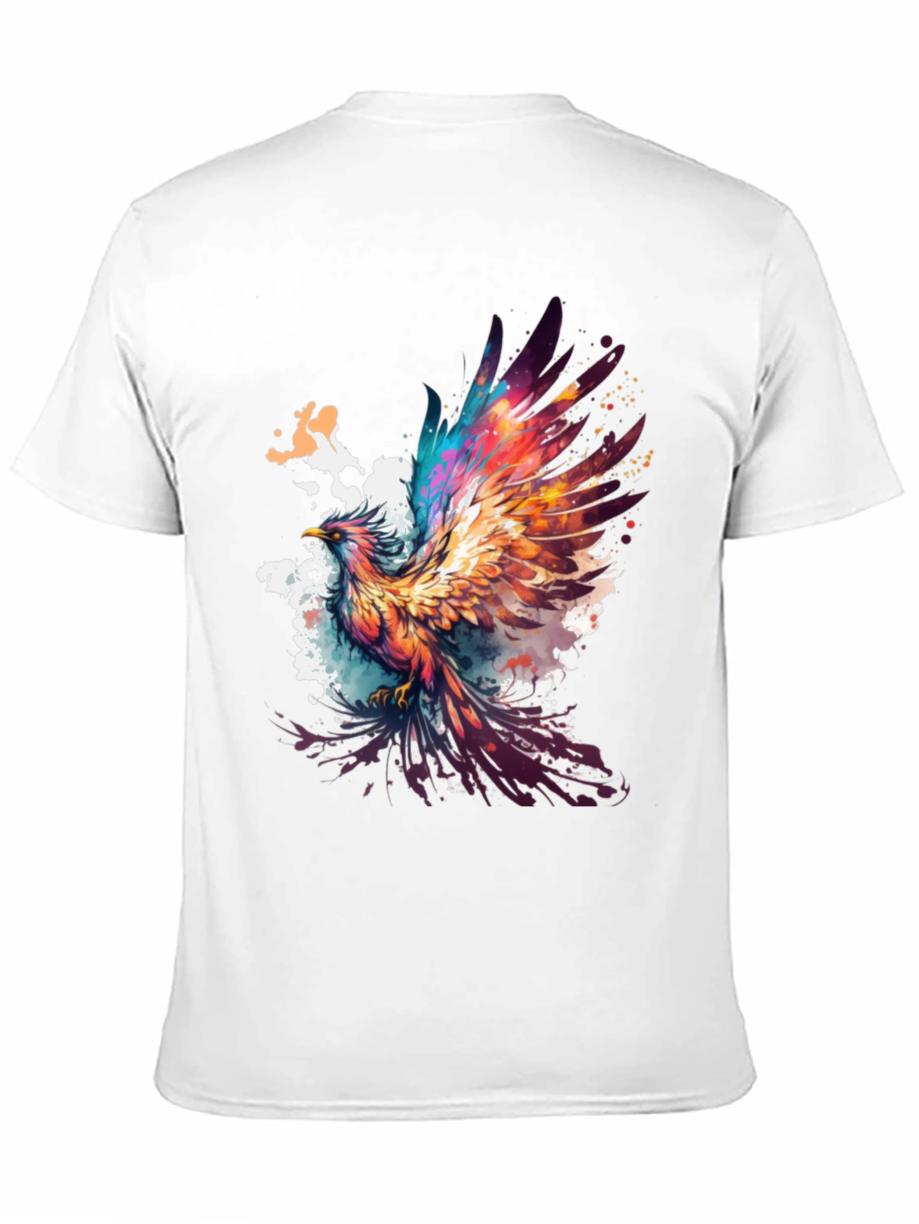 Phoenix Graphic Tee - Artistic Bird Design