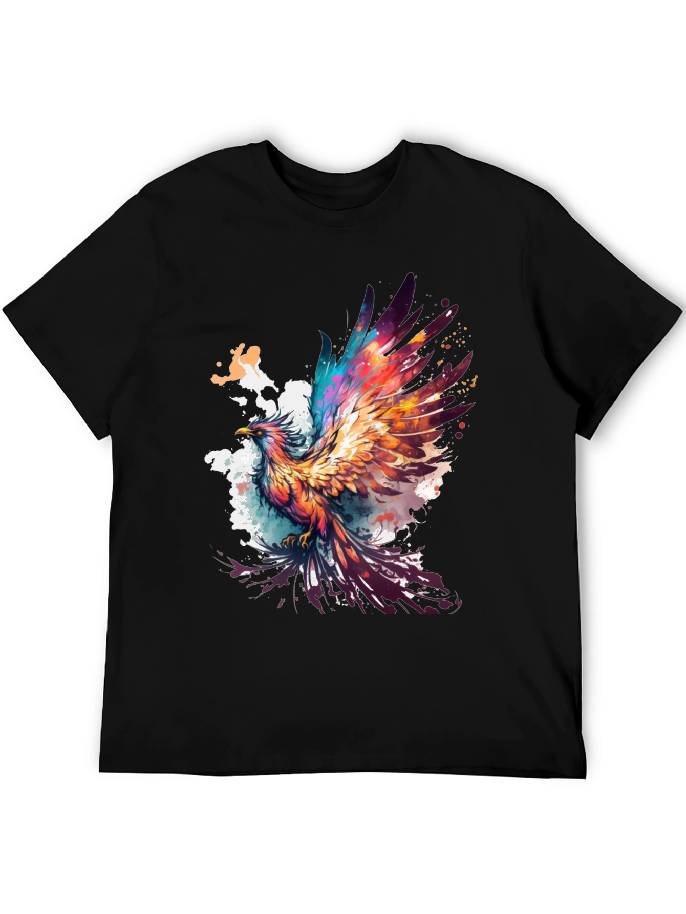 Phoenix Graphic Tee - Artistic Bird Design