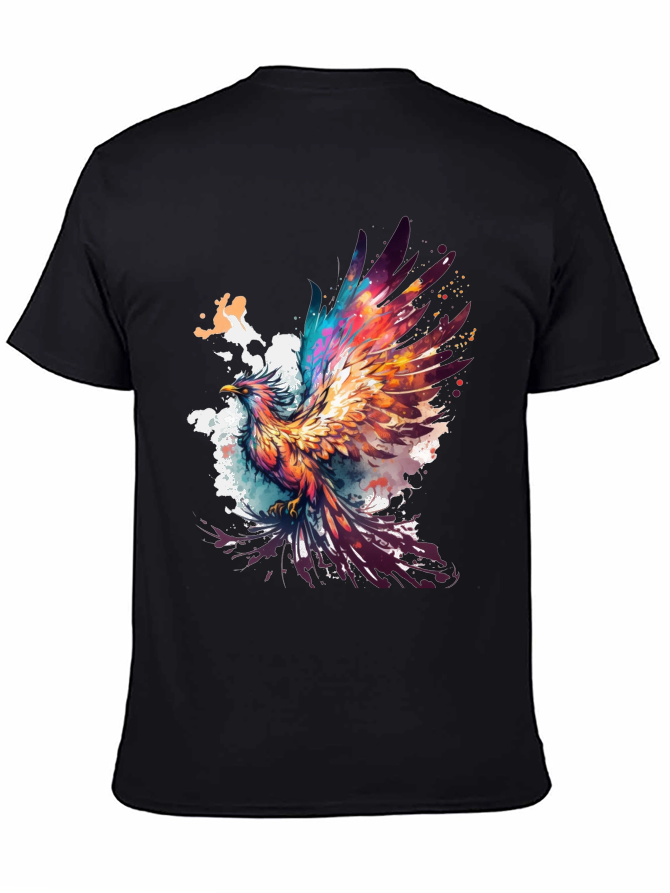 Phoenix Graphic Tee - Artistic Bird Design