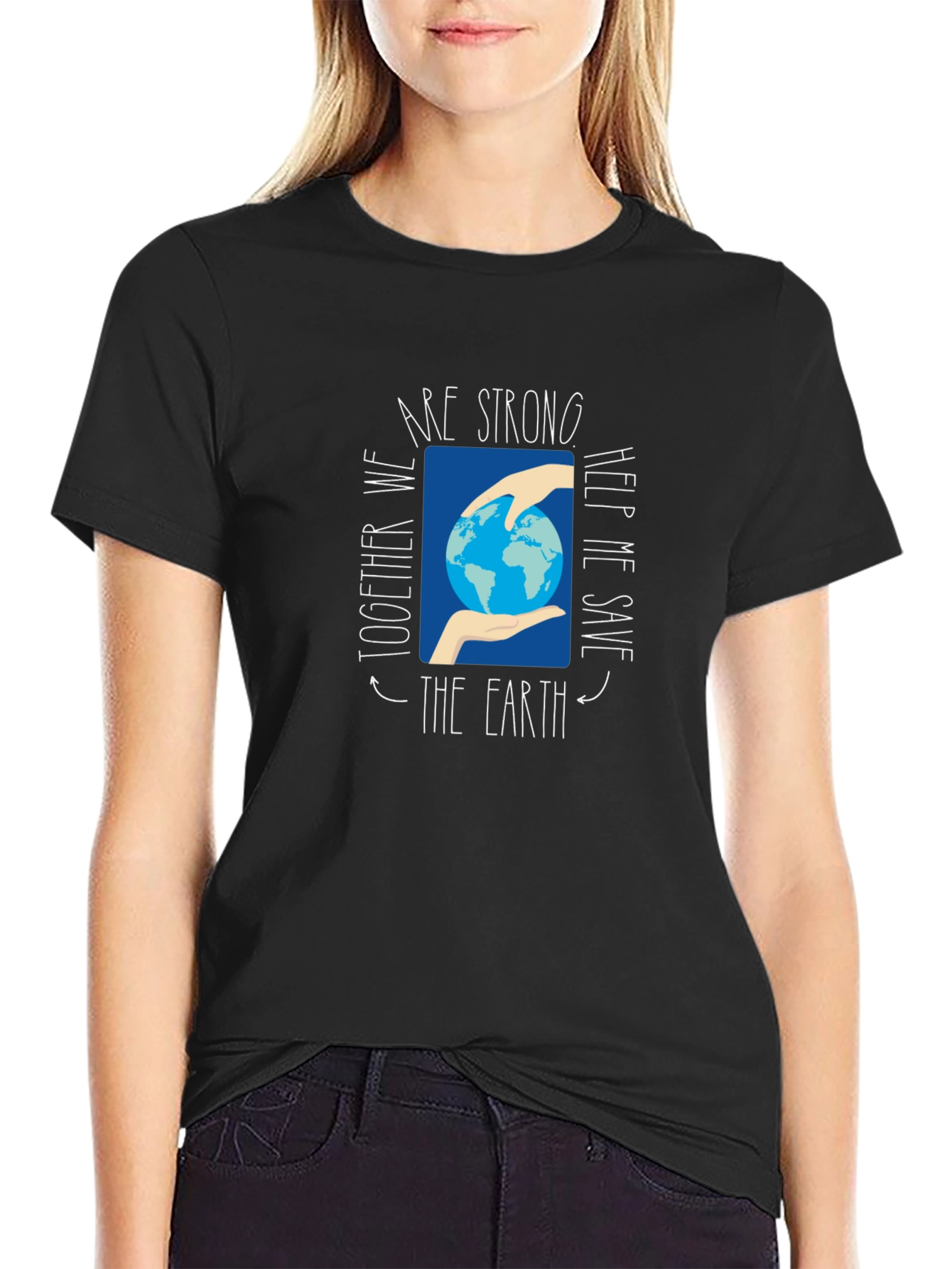 Save the Earth Graphic Tee - Black