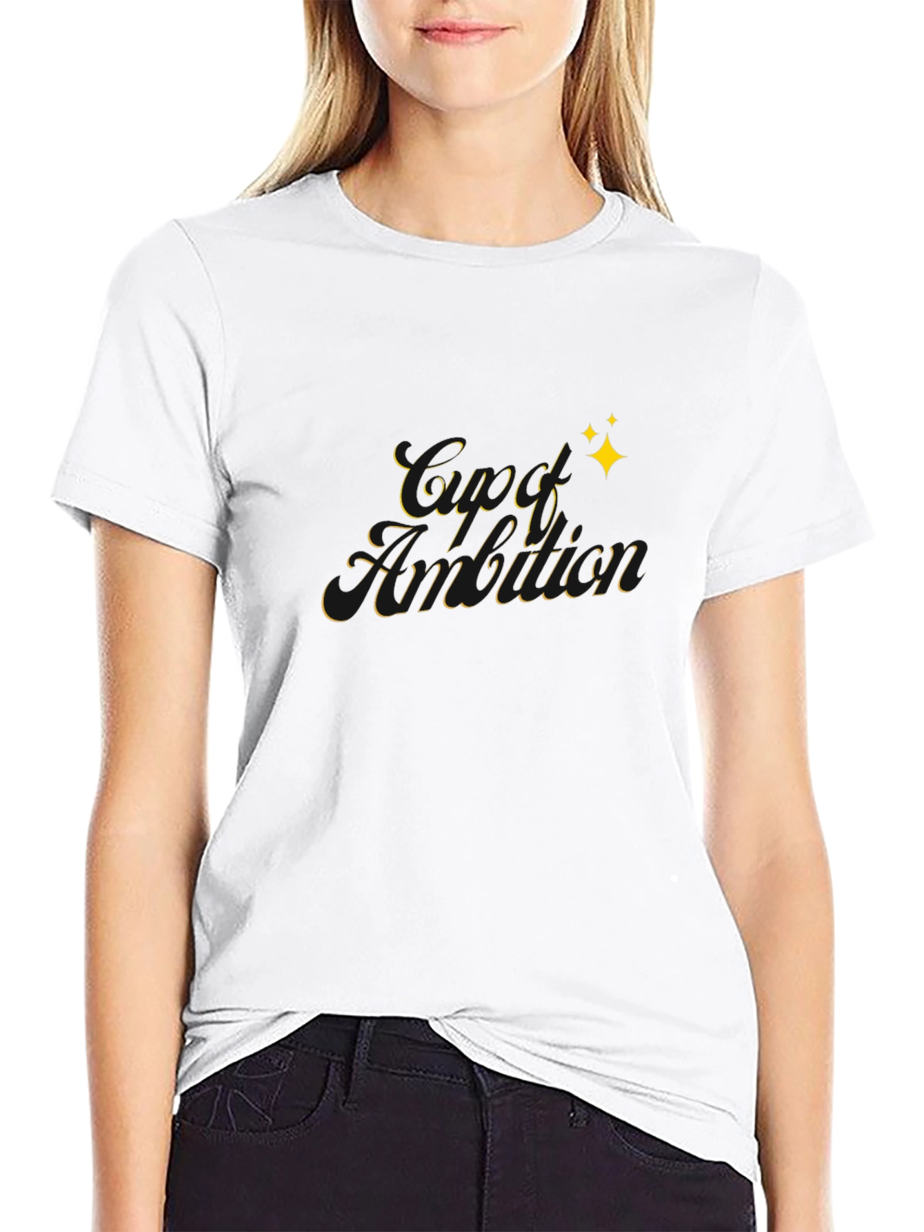 Cup of Ambition Black Graphic Tee