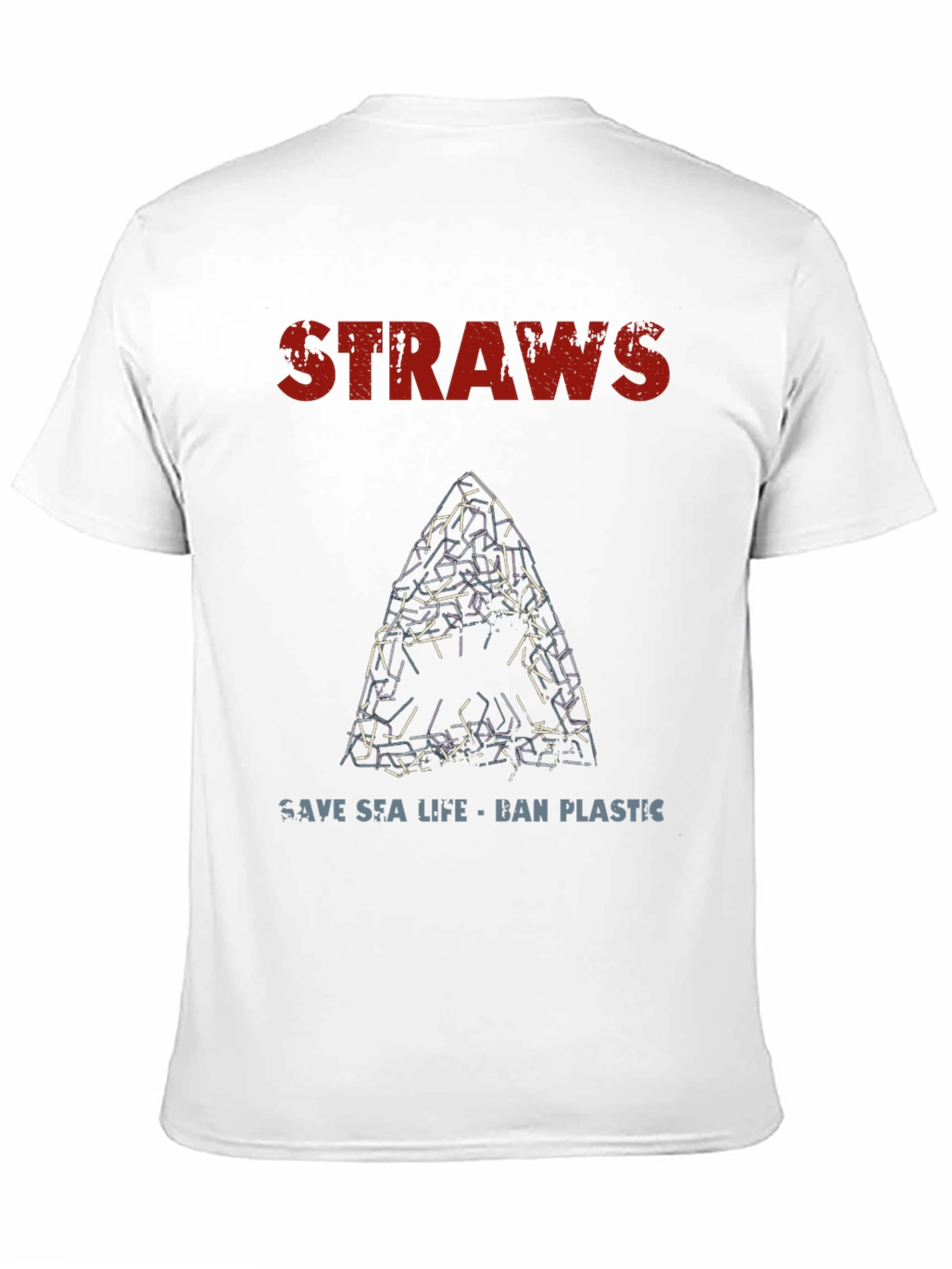 Save Sea Life T-Shirt - Ban Plastic Straws