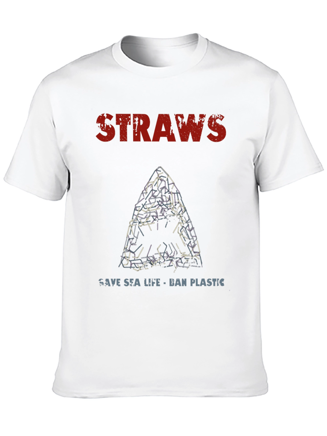 Save Sea Life T-Shirt - Ban Plastic Straws