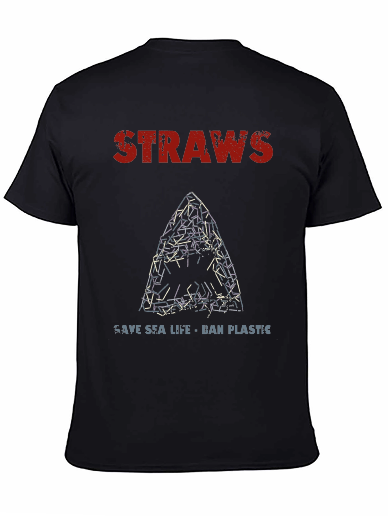 Save Sea Life T-Shirt - Ban Plastic Straws