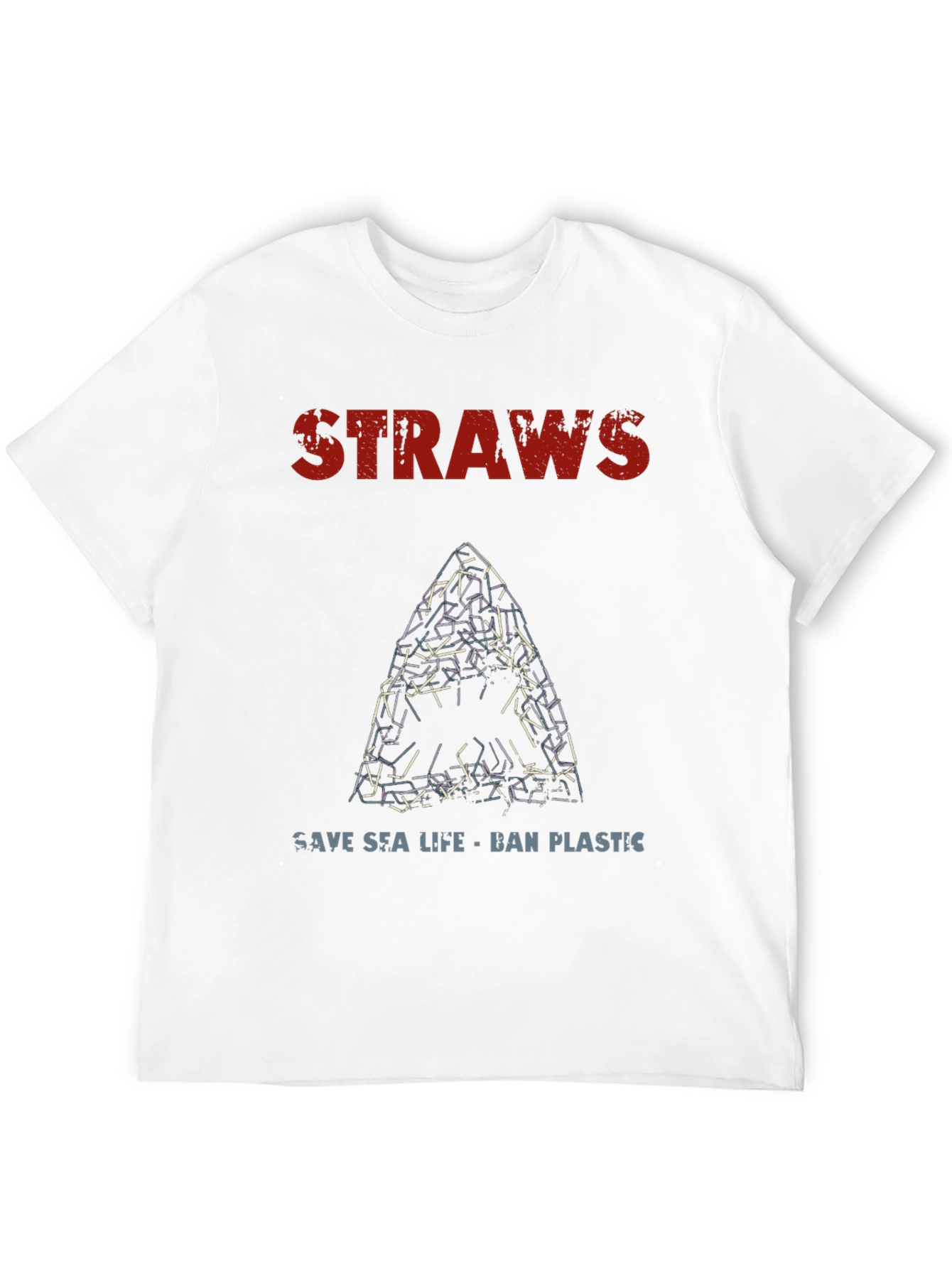 Save Sea Life T-Shirt - Ban Plastic Straws