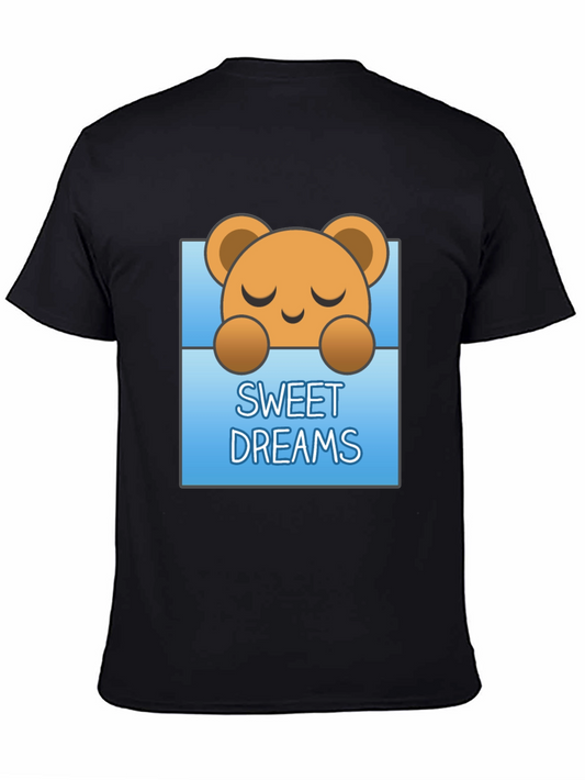 Sweet Dreams Bear Graphic Tee - Soft Cotton