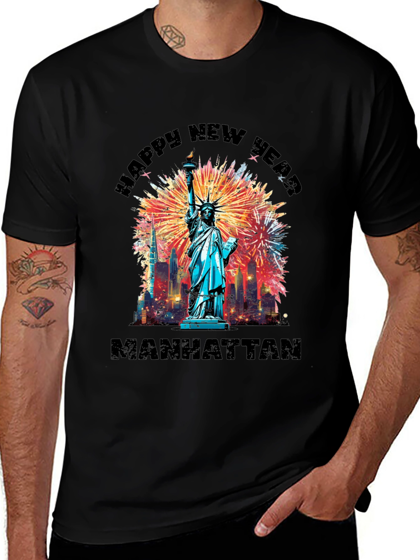 Happy New Year Manhattan T-Shirt