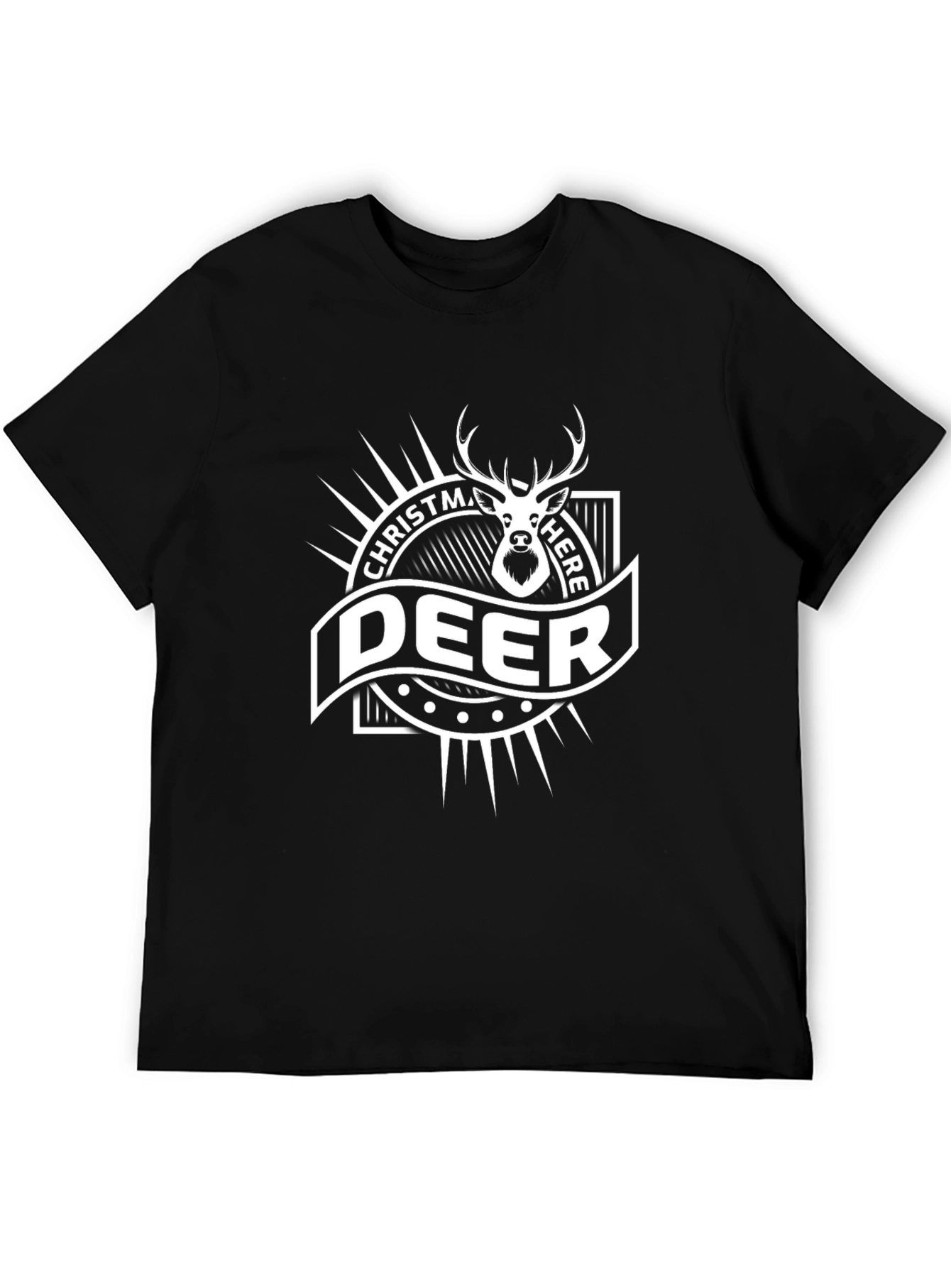 Christmas Deer Here Graphic Tee