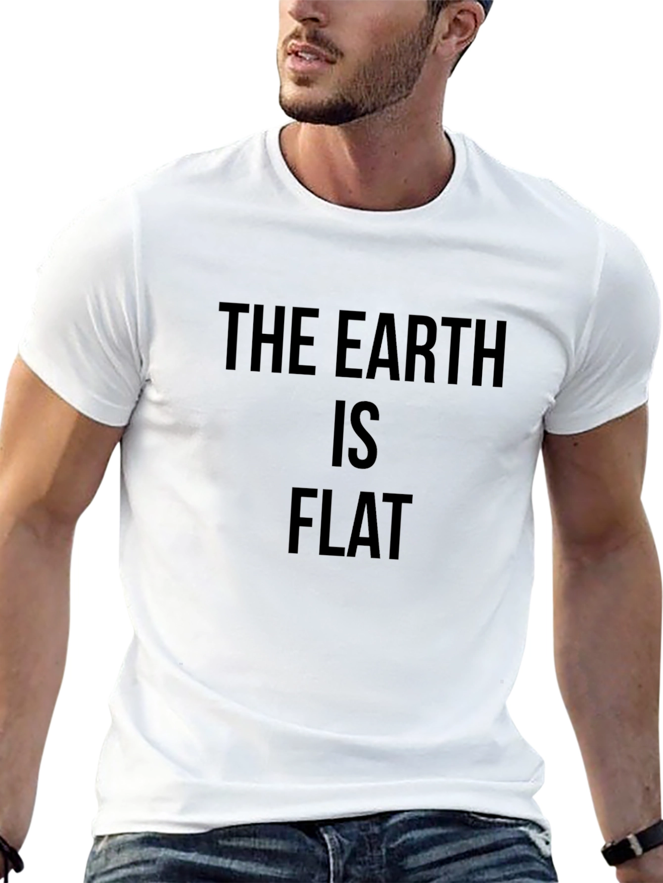 The Earth Is Flat Funny Graphic Tee