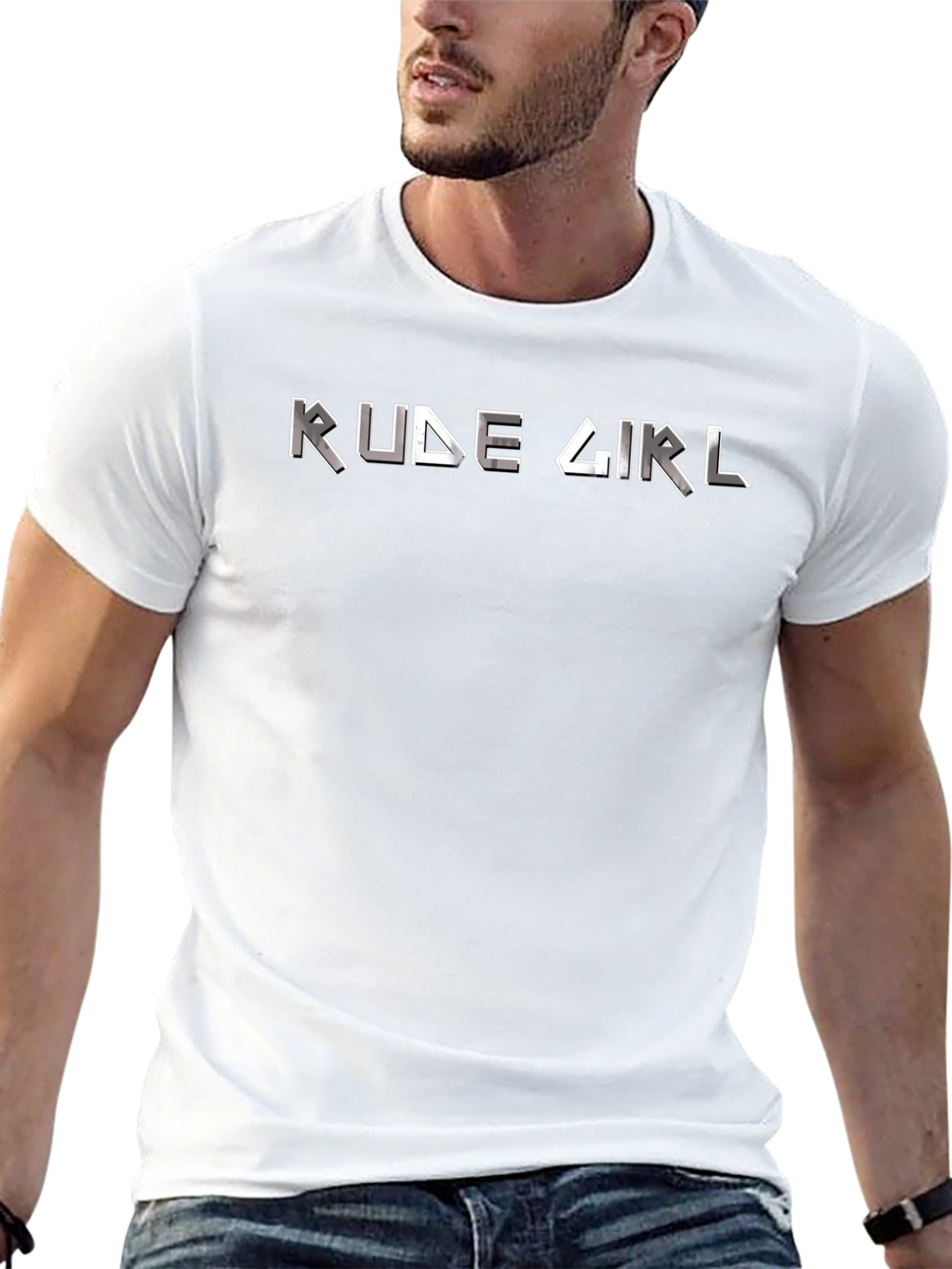 Rude Girl Graphic T-Shirt - Black