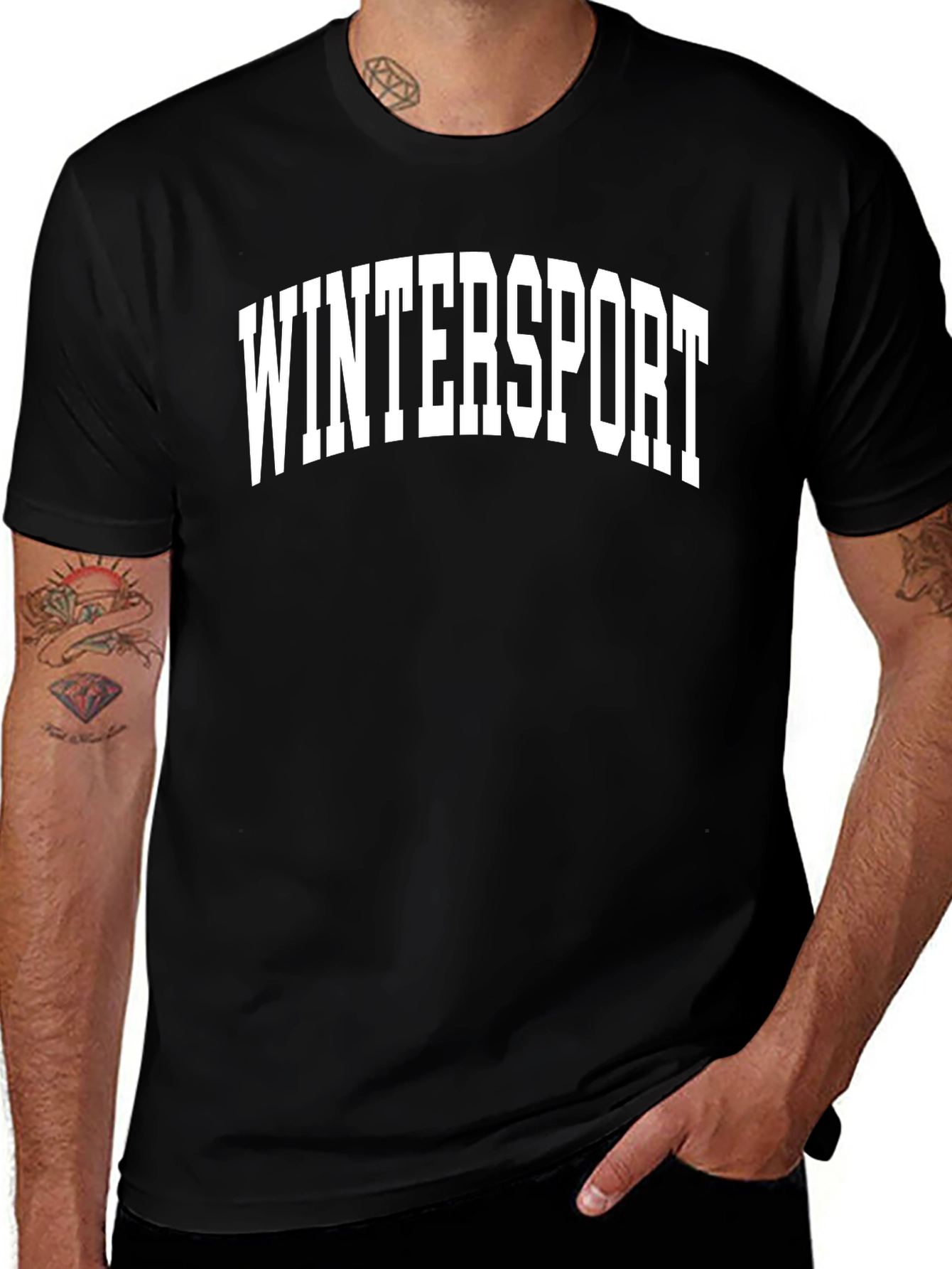 Winter Sport Crew Neck T-Shirt