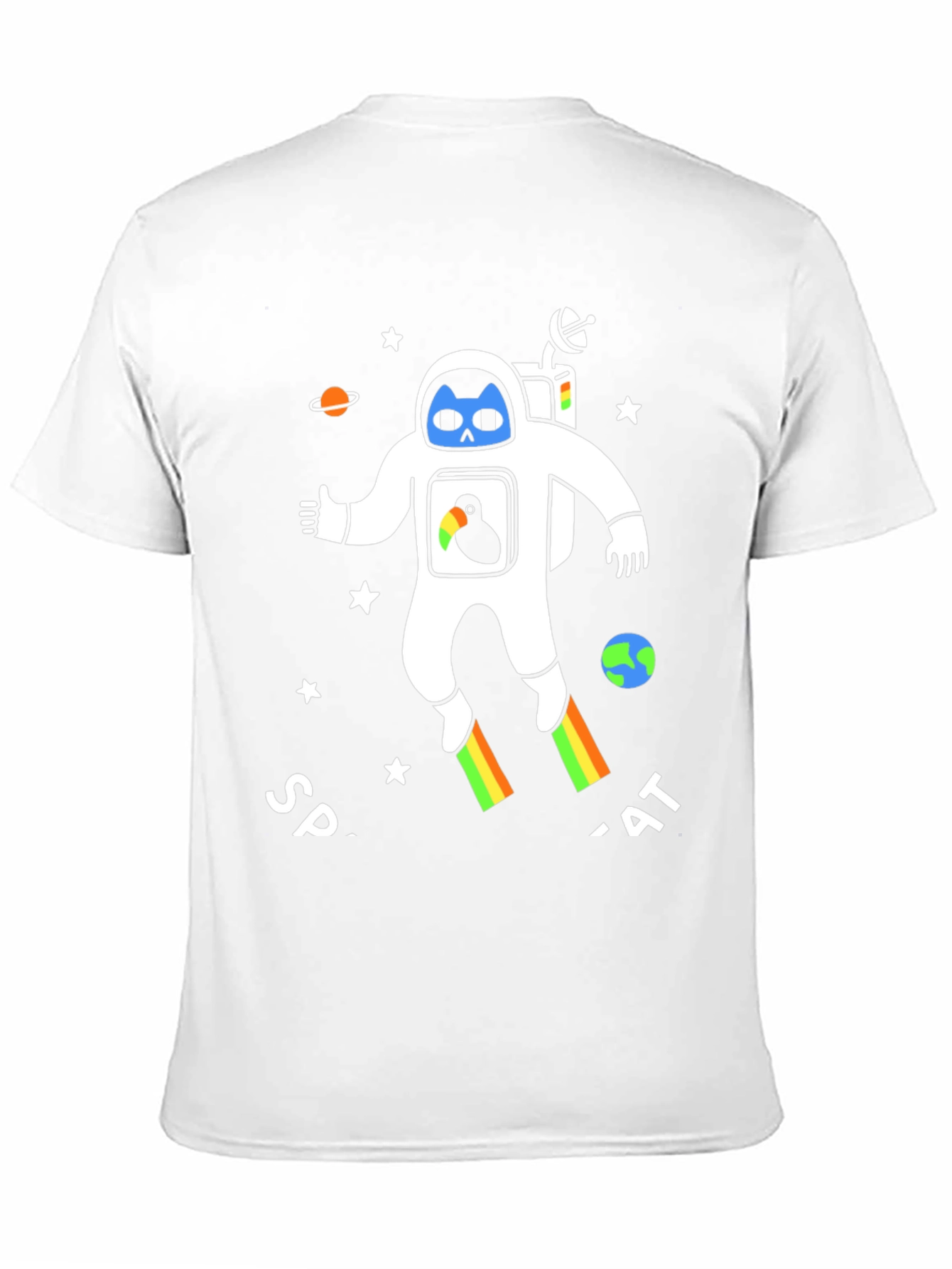 Astronaut Cat Graphic T-Shirt
