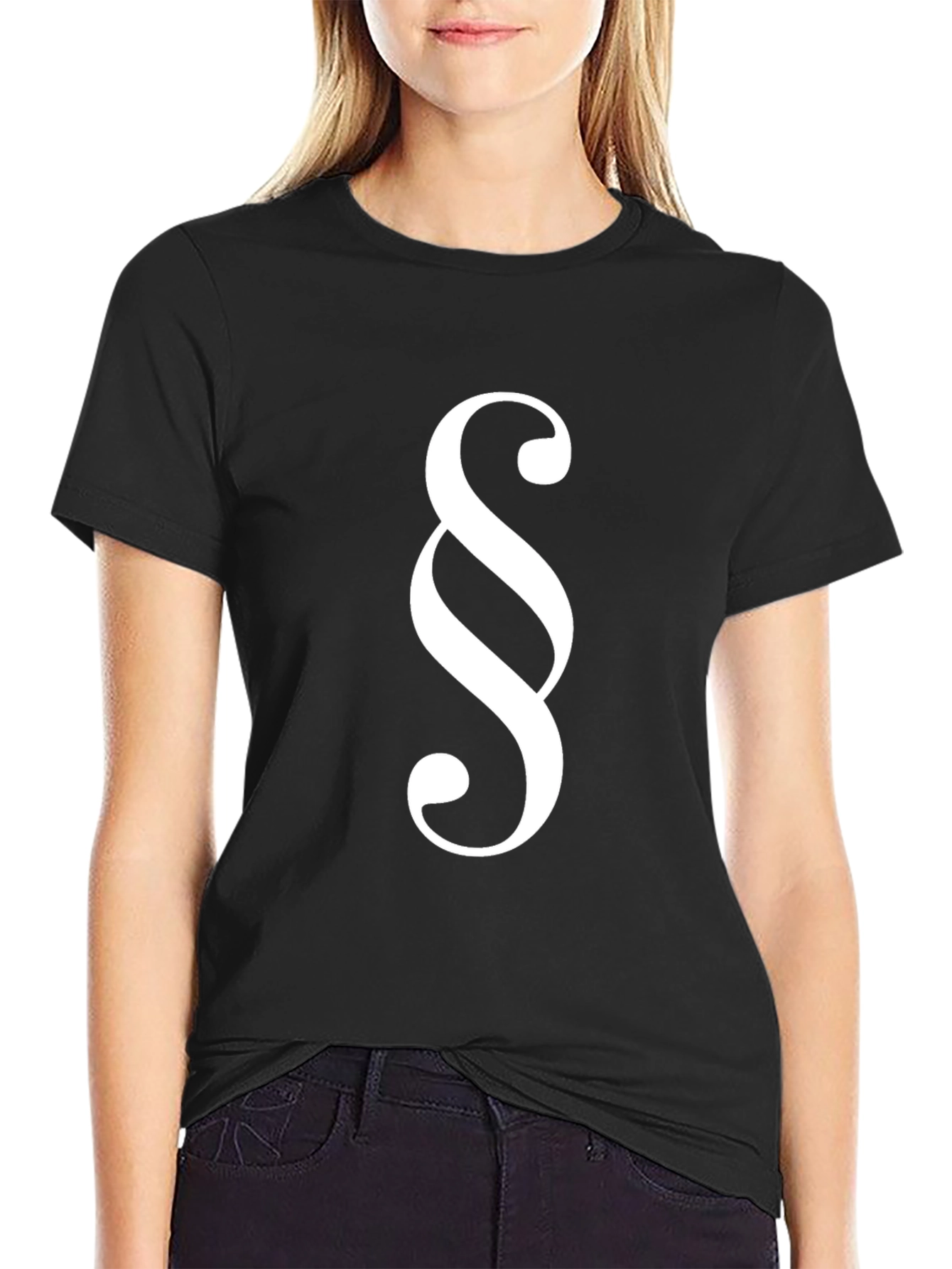 Paragraph Symbol Black T-Shirt