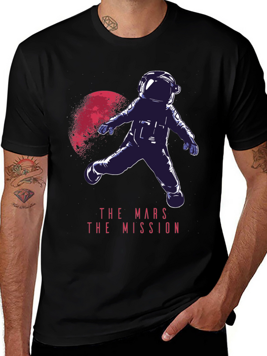 Mars Mission Graphic Tee - Space Adventure T-Shirt