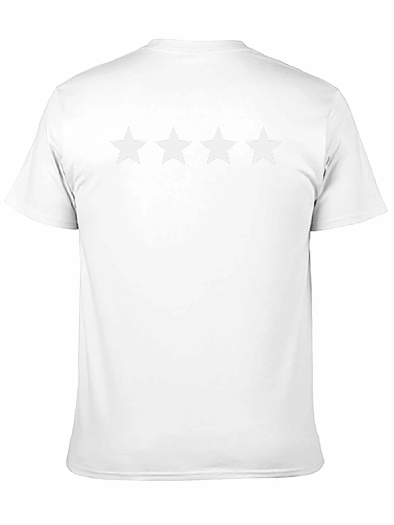 Four Star Tee - Classic Black Cotton T-Shirt