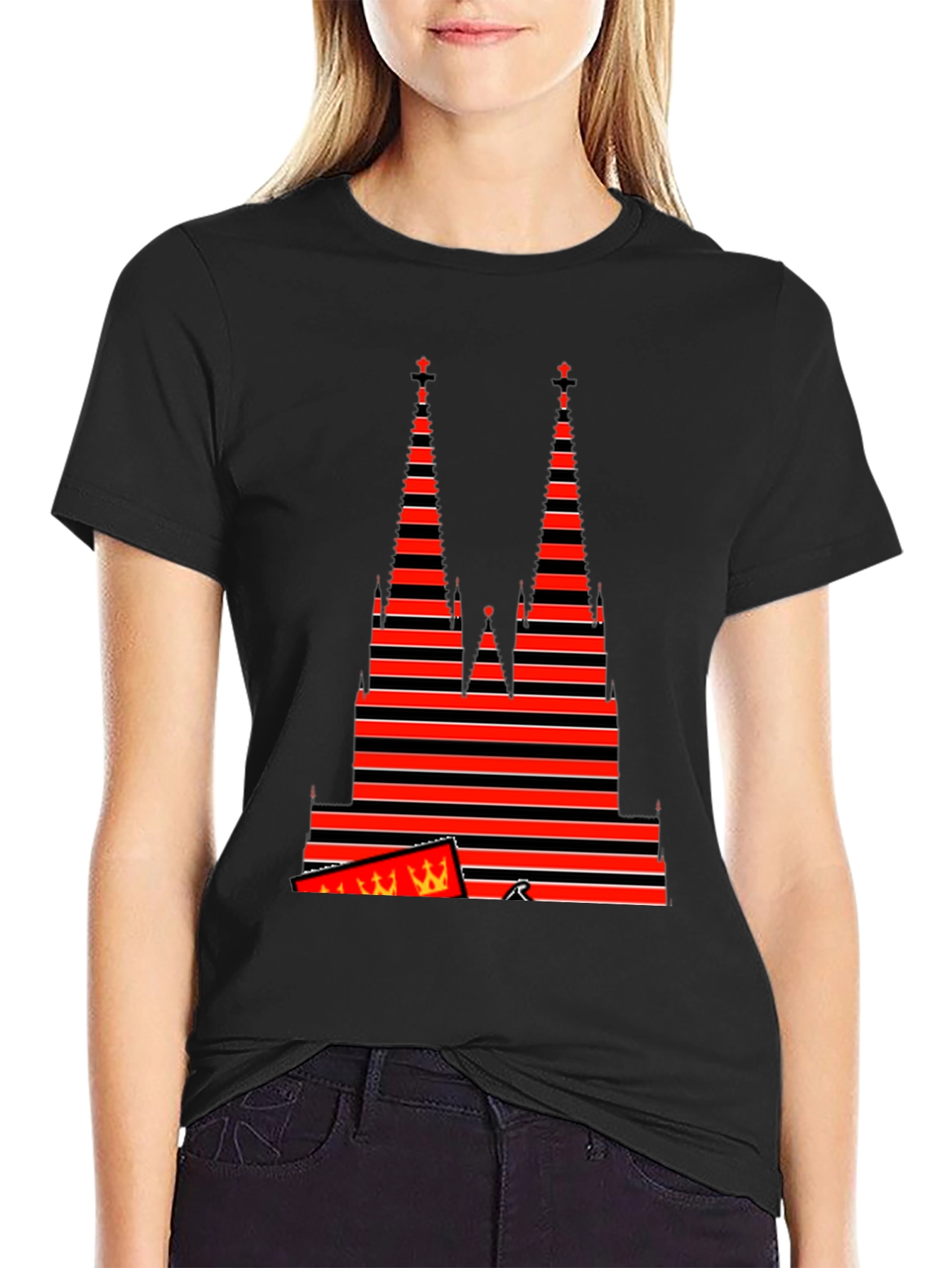 Cologne Cathedral Striped T-Shirt