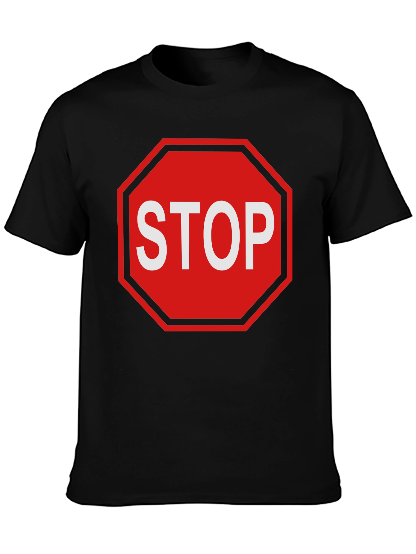 Stop Sign Graphic Tee - Bold Statement T-Shirt