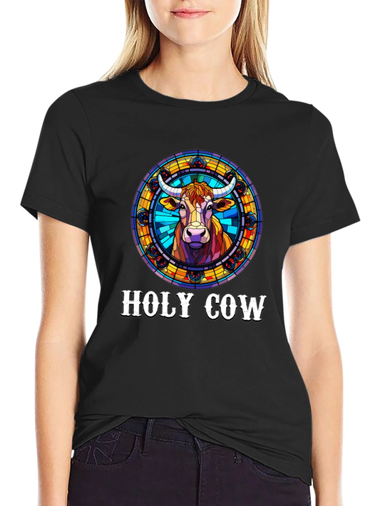Holy Cow Graphic T-Shirt - Unique Design