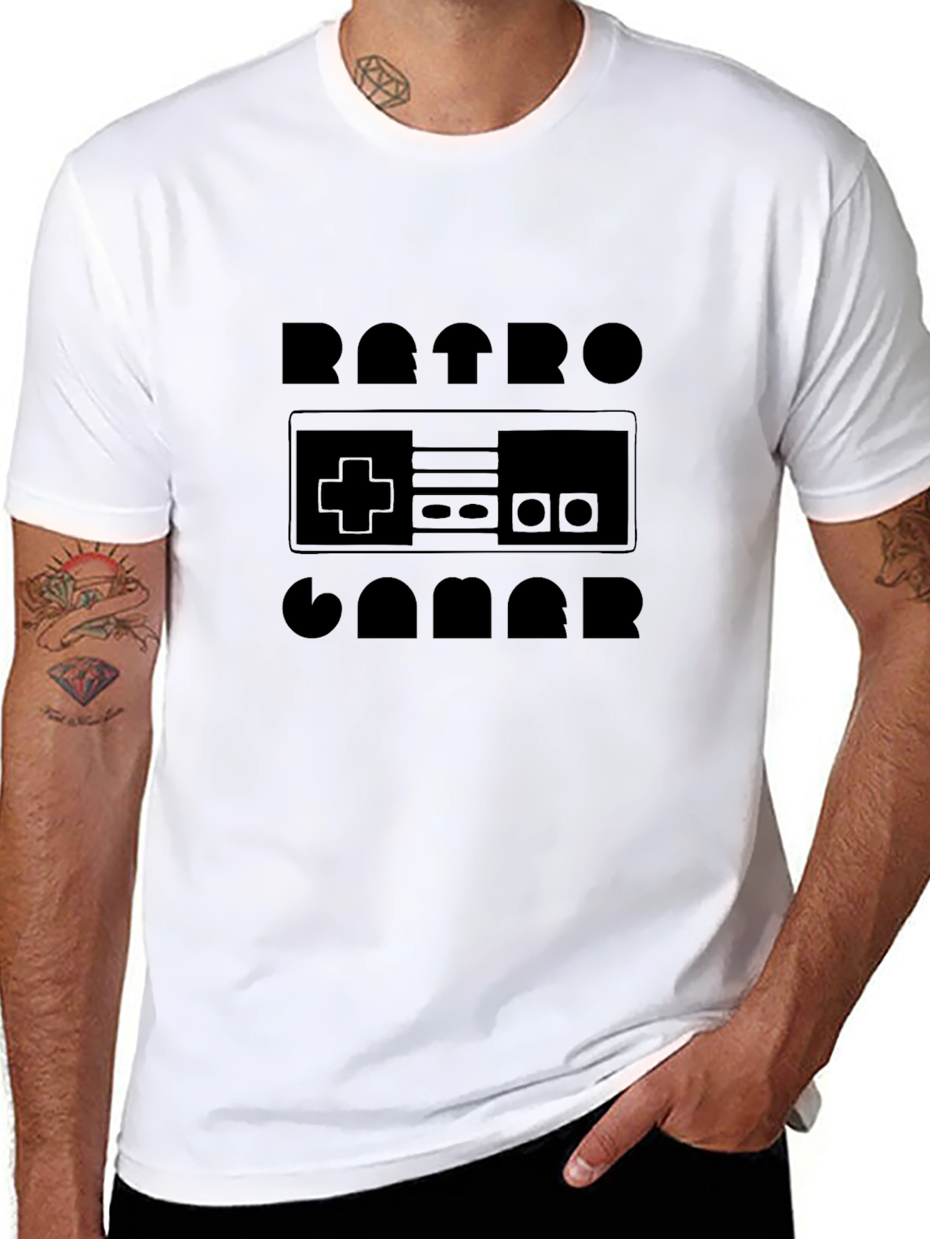 Retro Gamer Black T-Shirt