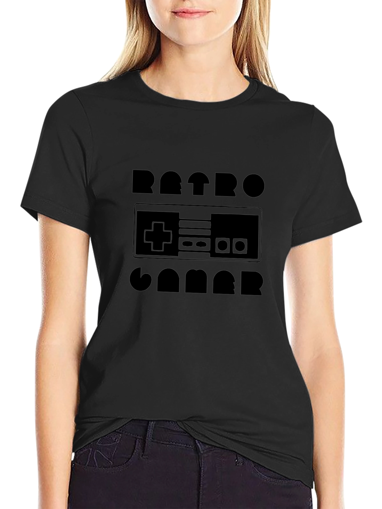 Retro Gamer Black T-Shirt
