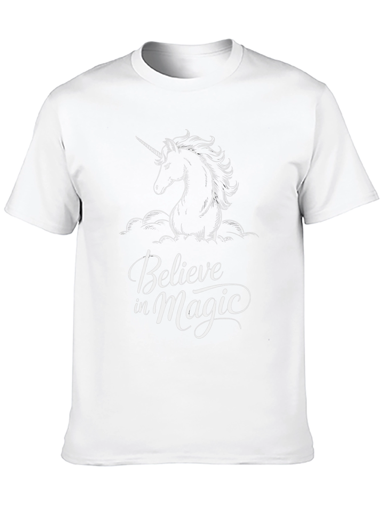 Believe in Magic Unicorn Graphic T-Shirt