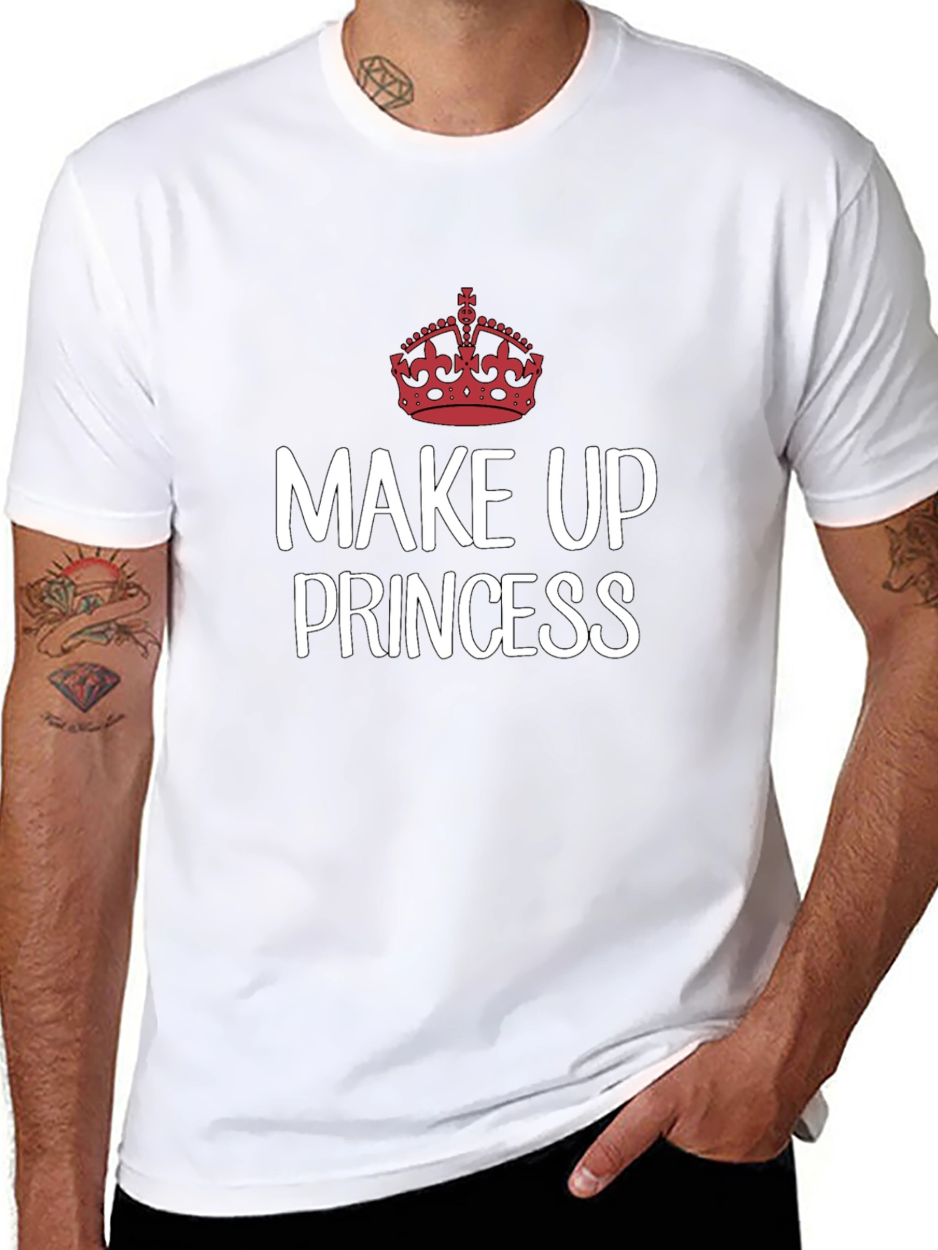 Make Up Princess T-Shirt - Crown Graphic Tee