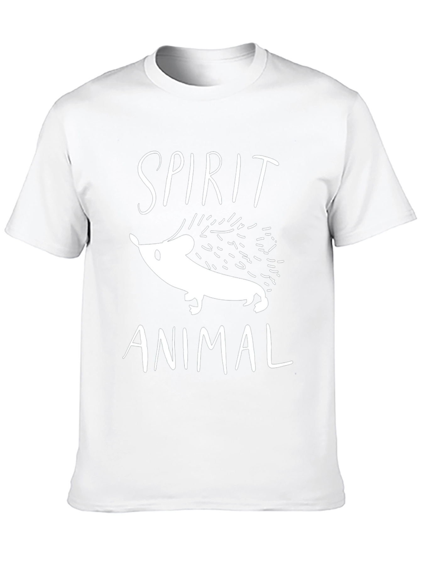 Spirit Animal Hedgehog Black T-Shirt